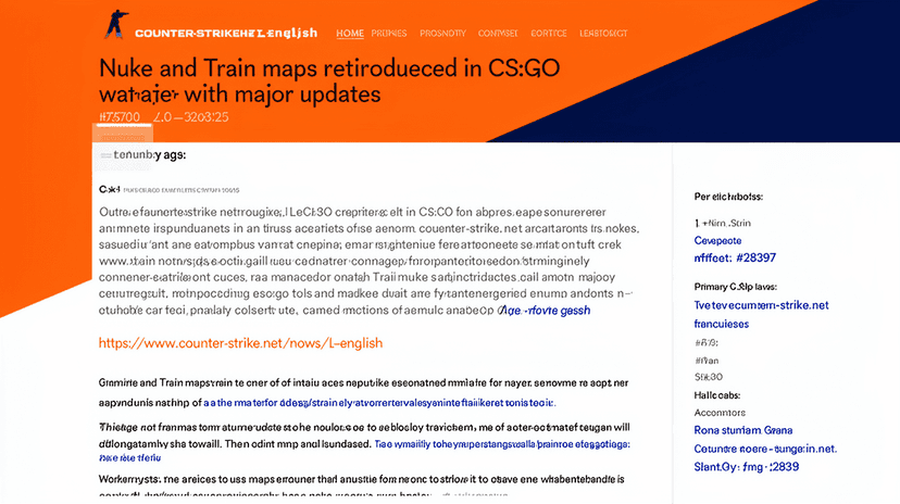 Nuke and Train maps reintroduced in CS:GO with major updates